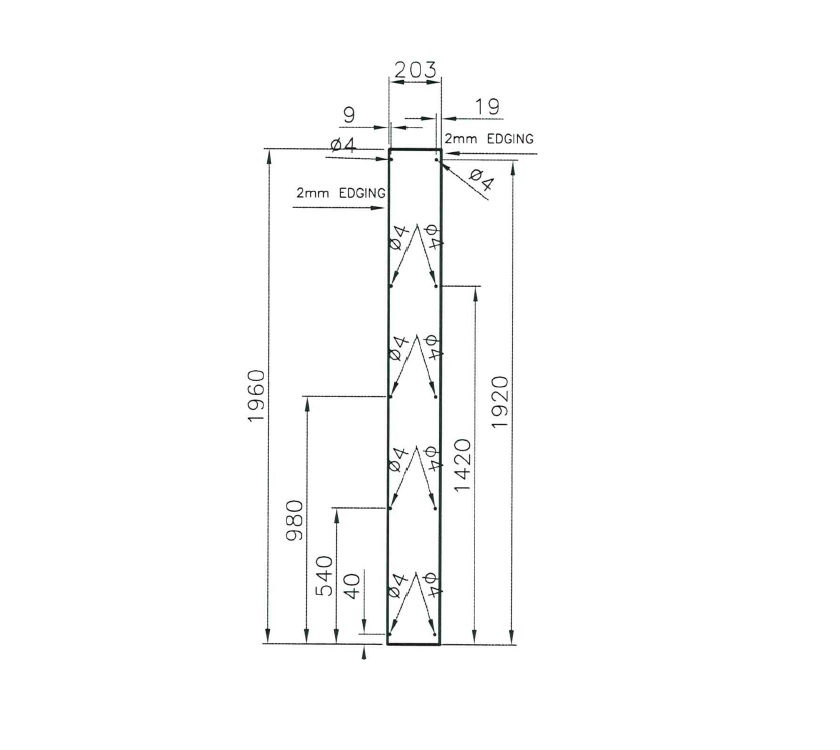Read more about Unicorn III Cad Cor Fixed Bed Door Post Panel product image