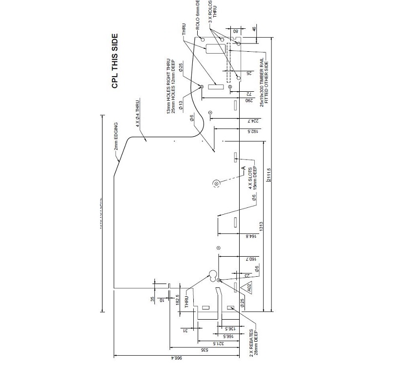 App Advance O/S Bulkhead Panel 