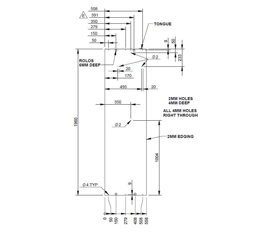 Pegasus IV Brindisi Dividing Wall Small Panel