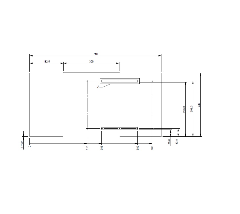 Pegasus IV Modena Sideboard Gas Box Top