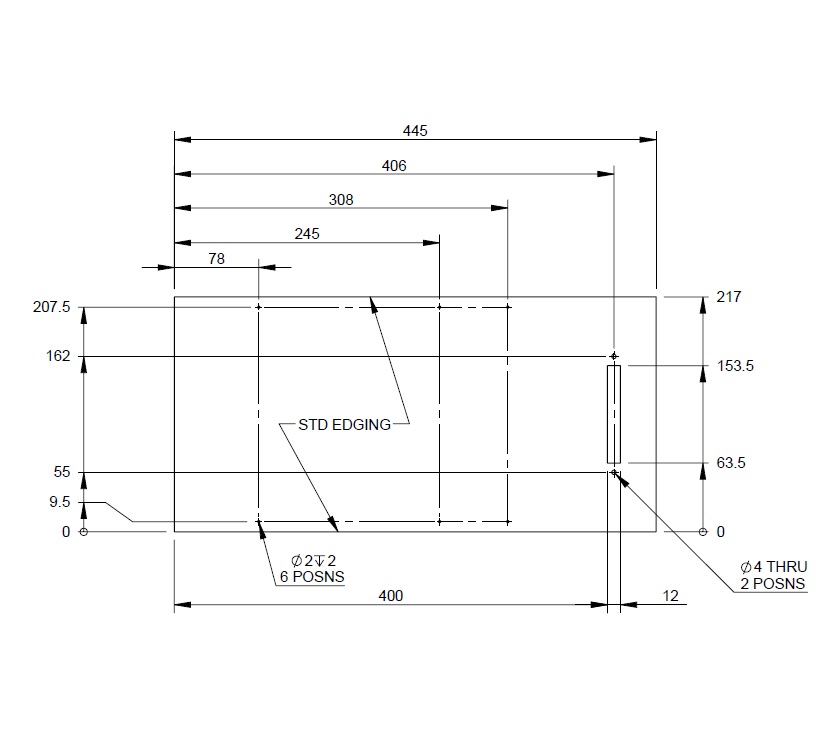 Pegasus IV Modena Sideboard Cutlery Drawer Base