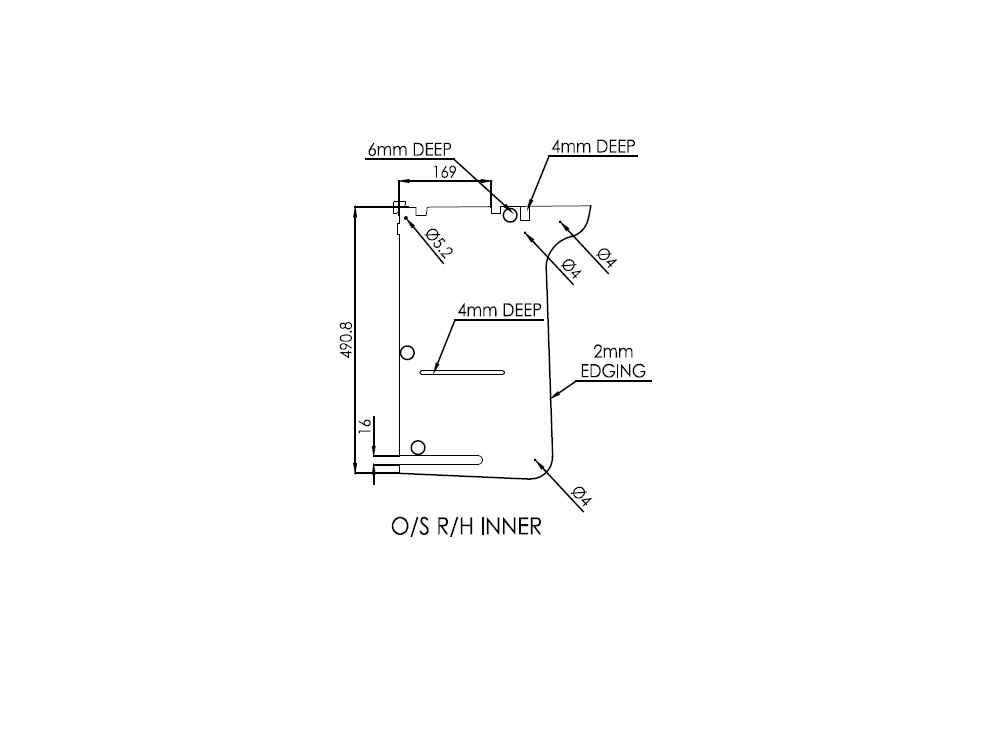 Read more about Peg IV Rimini O/S R/H Inner Rear Locker Divider product image