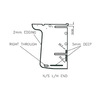 Uni III Val Rear Fixed Bed Locker N/S L/H End