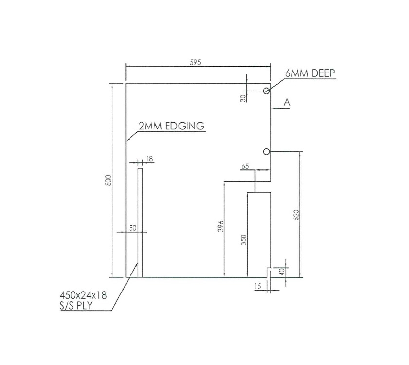 Unicorn III Car Vig L/H Bedside Cupboard R/H Side