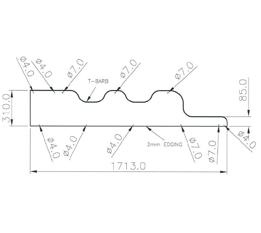 Read more about Pegasus IV Ancona Upper Bunk Front Rail product image