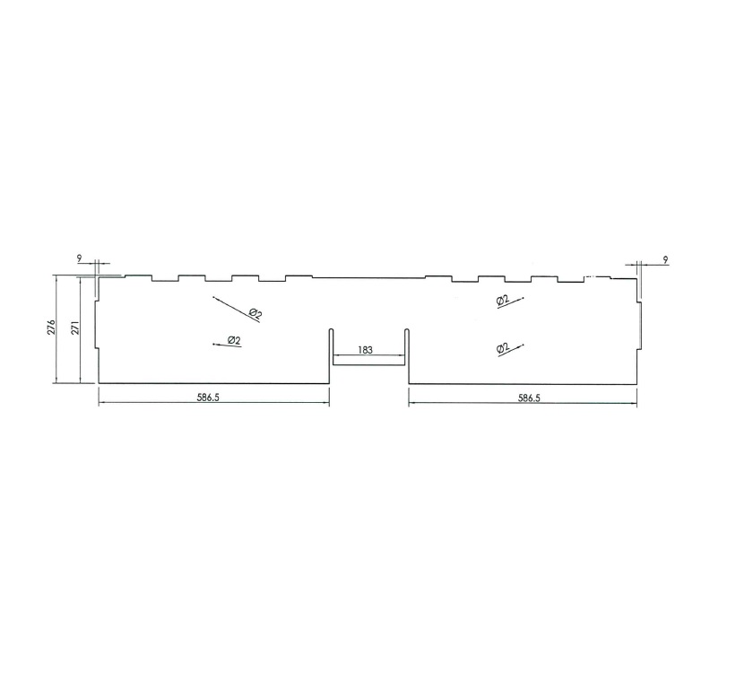 Uni III Car Vig Fixed Bed Top Locker Base Panel