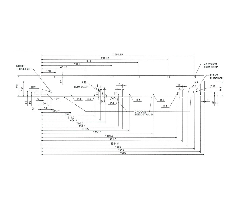 Pegasus IV Ancona Side Dinette Locker Base