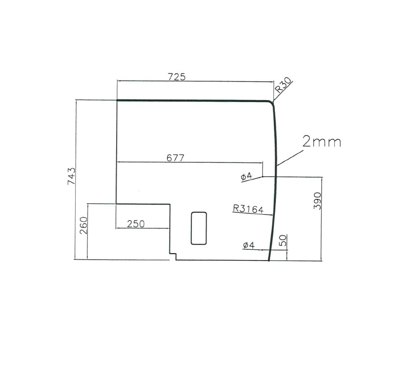 Pegasus IV Rimini N/S Rear Bunk End Panel