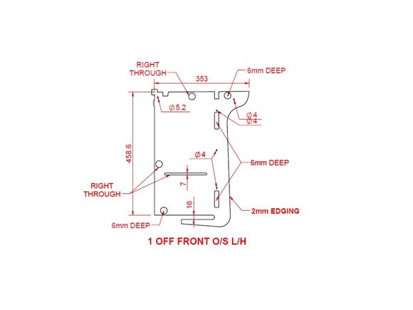 Peg IV (Various) Front O/S L/H Locker End Panel product image