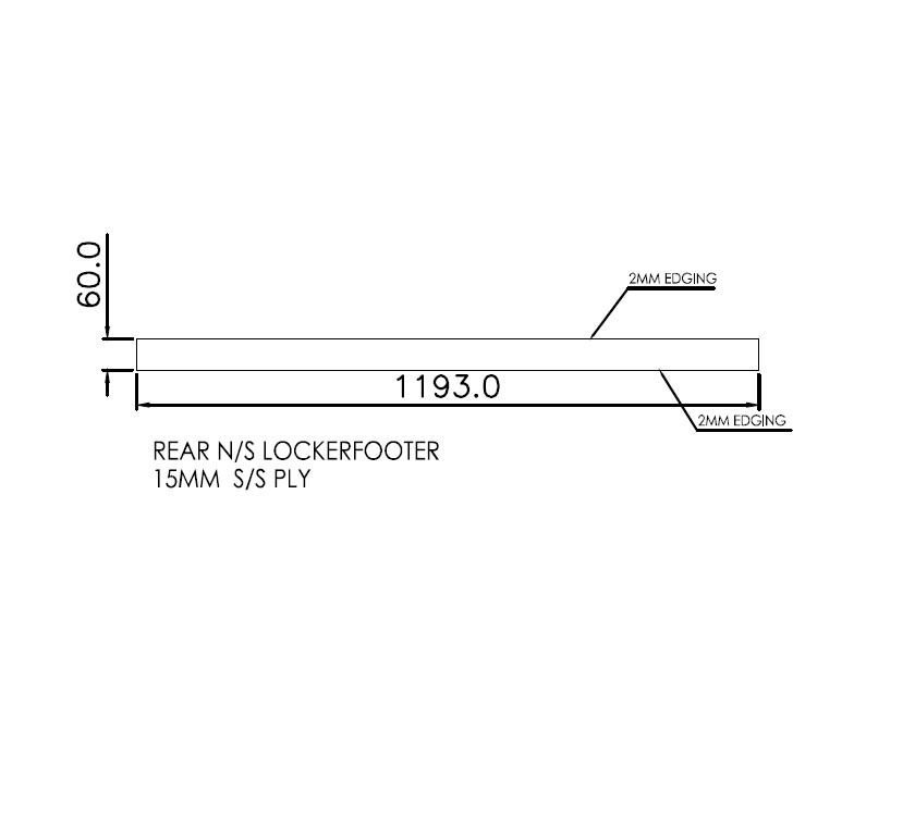 Pegasus IV Verona Rear N/S Locker Footer