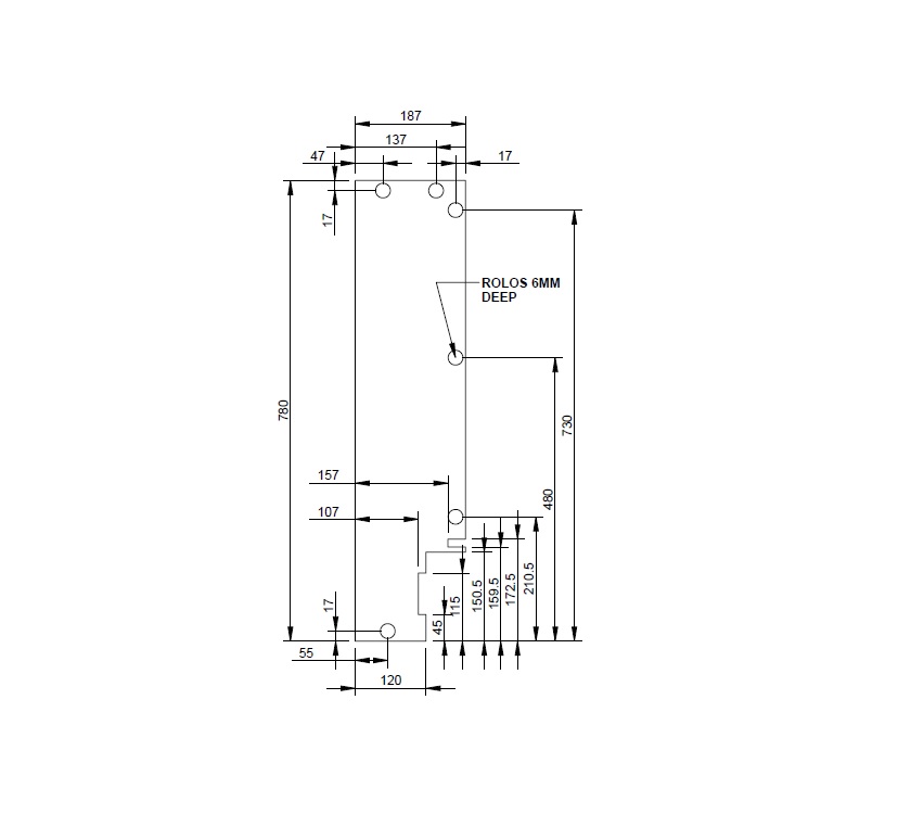Pegasus IV Brindisi Dressing Table Lower R/H End