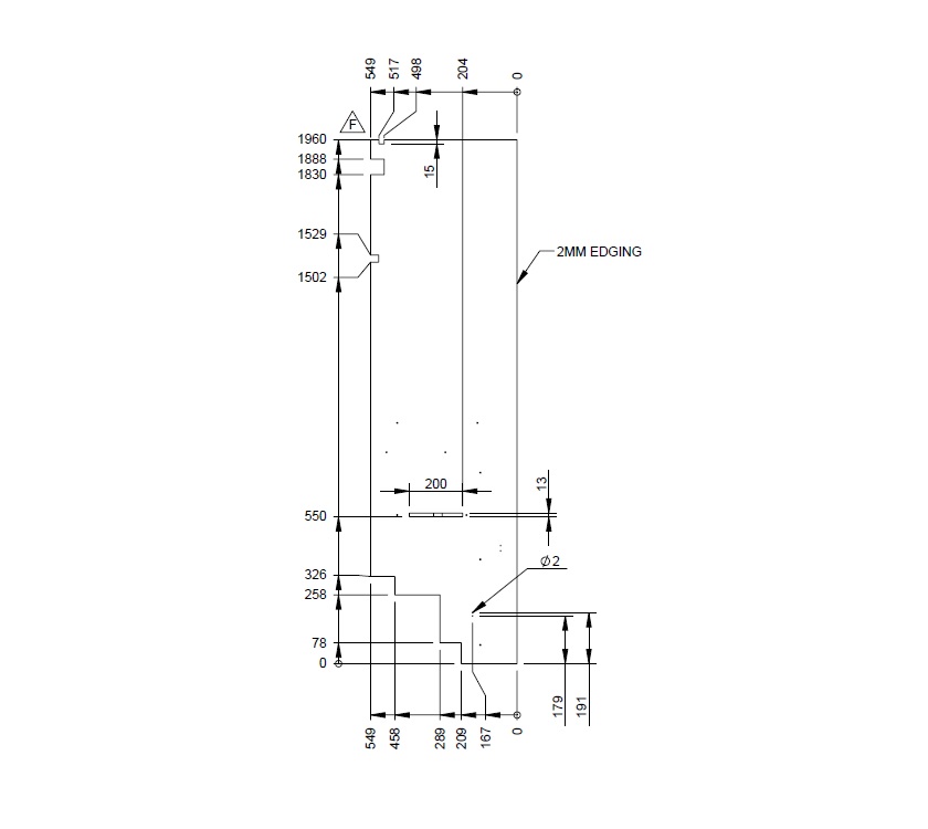 Pegasus IV Brindisi Dressing Cupboard L/H End