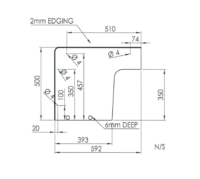 Approach Advance 635 N/S Front Bunk End
