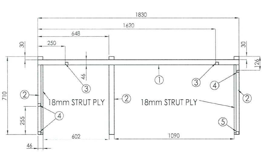 Read more about Approach Advance 635 N/S Front Bunk Top Frame product image