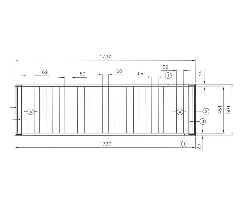 Read more about Pegasus IV Rimini N/S Fixed Bed Slat product image