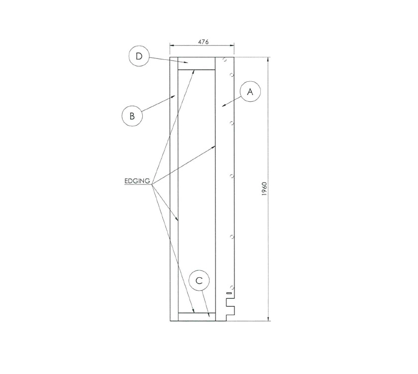 Unicorn III Madrid Washroom Robe Front Panel