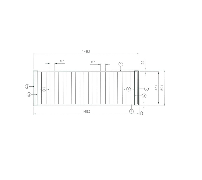 Pegasus IV Rimini O/S Fixed Bed Slat