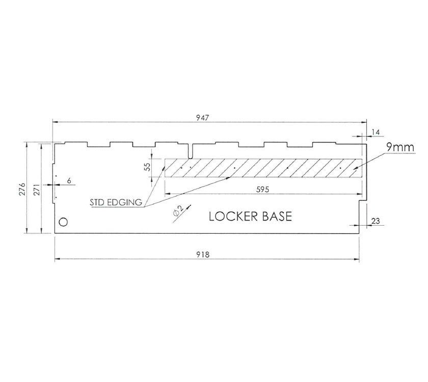 Read more about Unicorn III Vigo N/S Front Locker Base product image