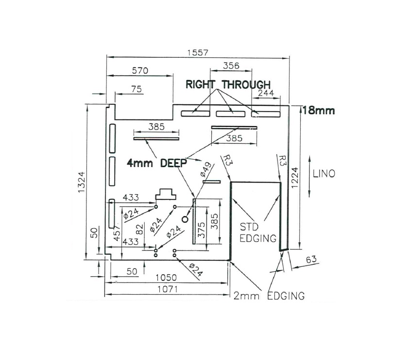 Read more about Autograph 745 Front Dinette False Floor Bamboo product image