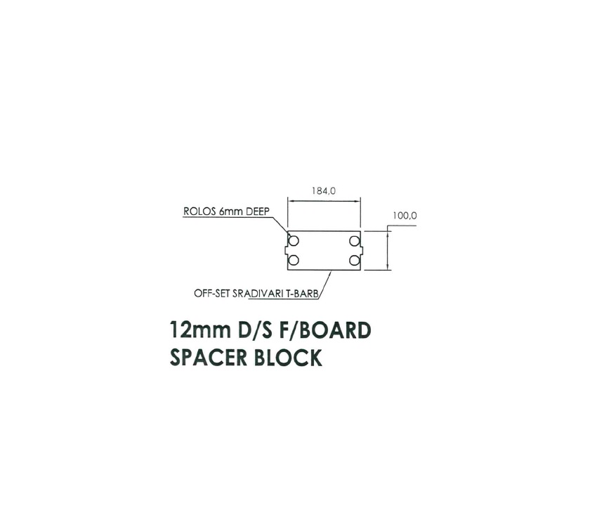 Read more about UN3 Pam Aus Fixed Bed Locker 12mm Spacer Block product image