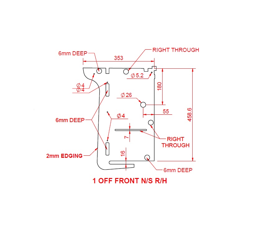 Read more about Peg IV (Various) Front N/S R/H Locker End Panel product image