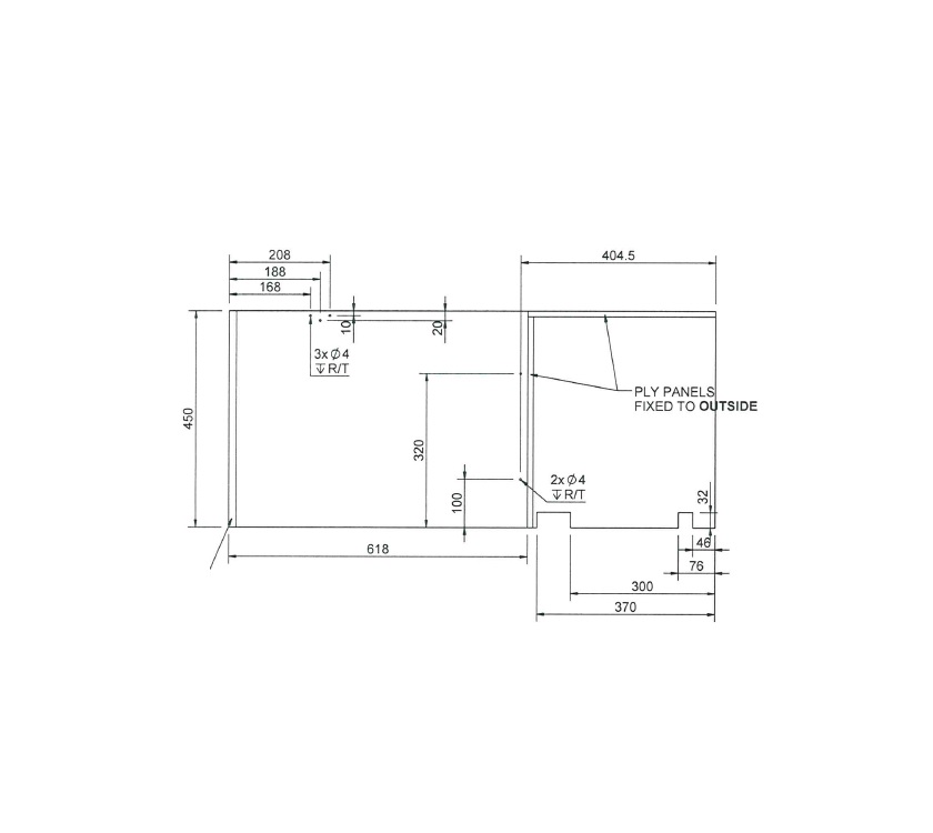 PS4 Brindisi Fixed Bed R/H Panel