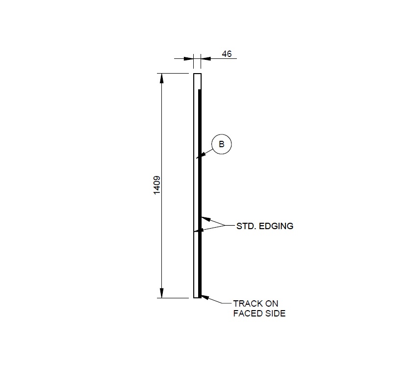 Pegasus IV Brindisi Sliding Door Header