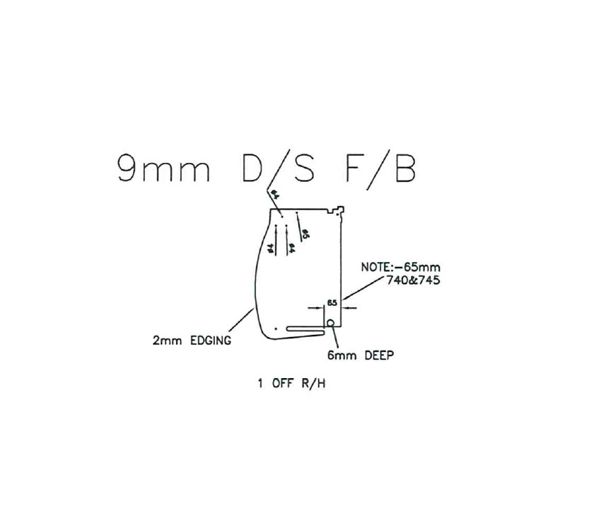 App Auto 740 745 730 Front Locker N/S R/H End