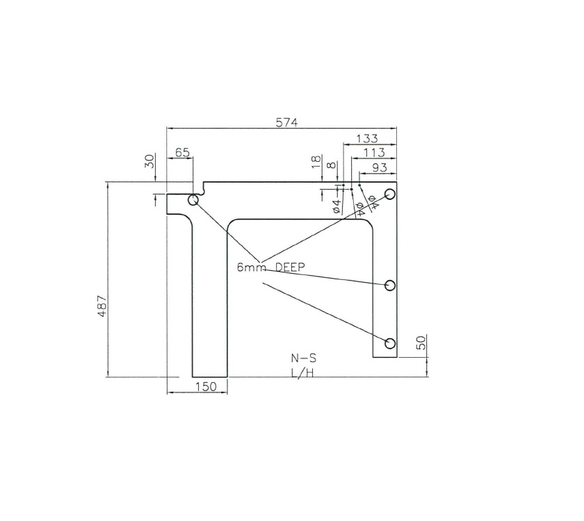 Read more about AE1 Advance 640 Front Bunk N/S L/H Divider product image
