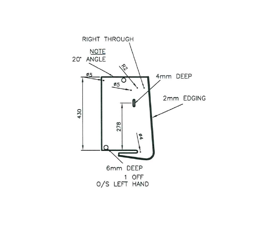 Read more about PT2 Front Top Locker O/S L/H Divider product image