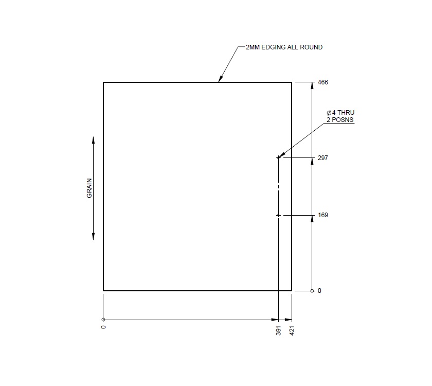 Read more about PT2 550-4 560-5 Vanity Unit Locker Door product image