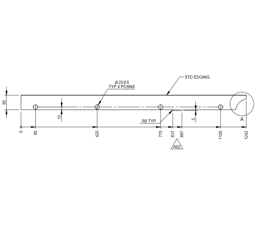 UN3 Cab Pam Rear Robe Face Panel Part J