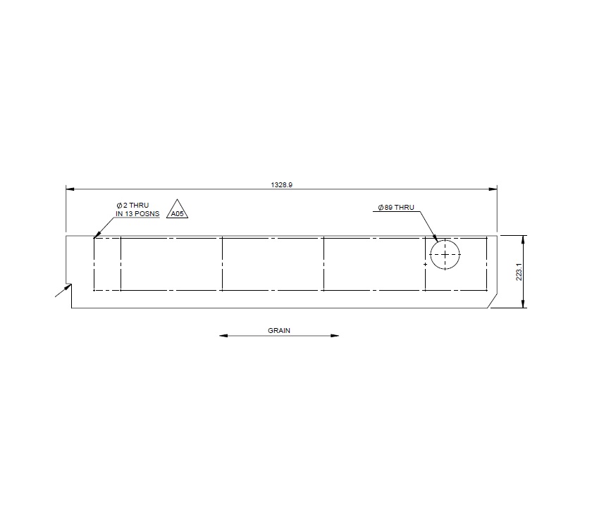Auto II 75-2 75-4 Rear Heater Baffle Lower Panel
