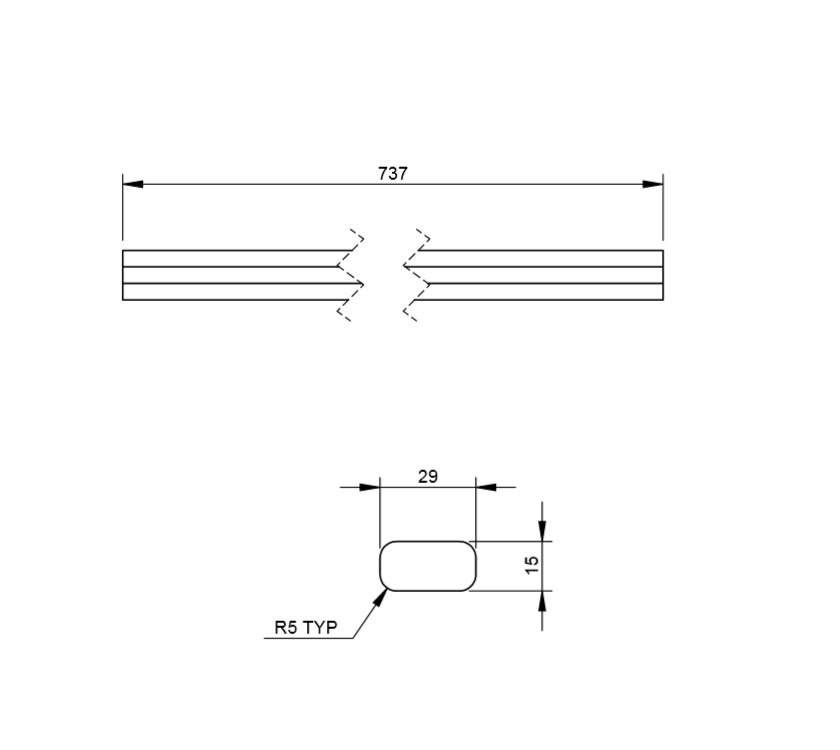Pursuit II (Various) Front Pull Out Bed Slat