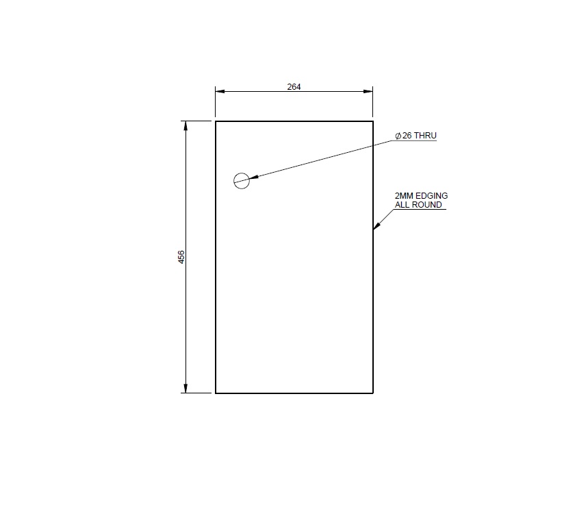 Read more about UN3 Cab/Pam Rear N/S Lower Robe Door 456x264 mm product image