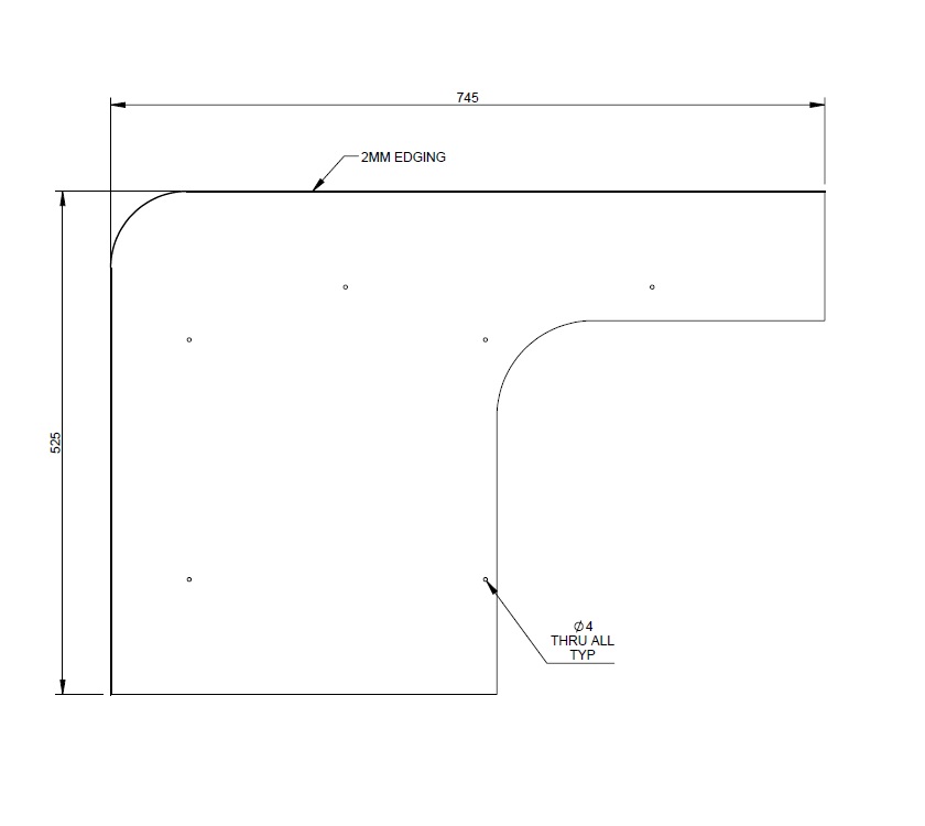 Read more about PT2 550-4 N/S Rear Bunk R/H End Panel product image
