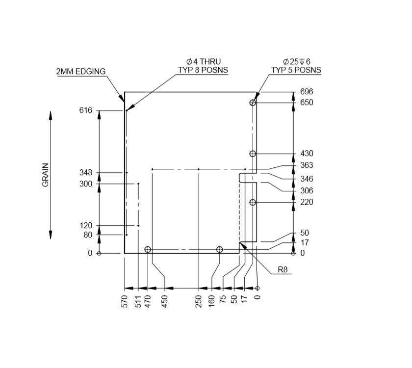Read more about UN3 Cab Pam N/S Robe Lower Cheek L/H Side product image