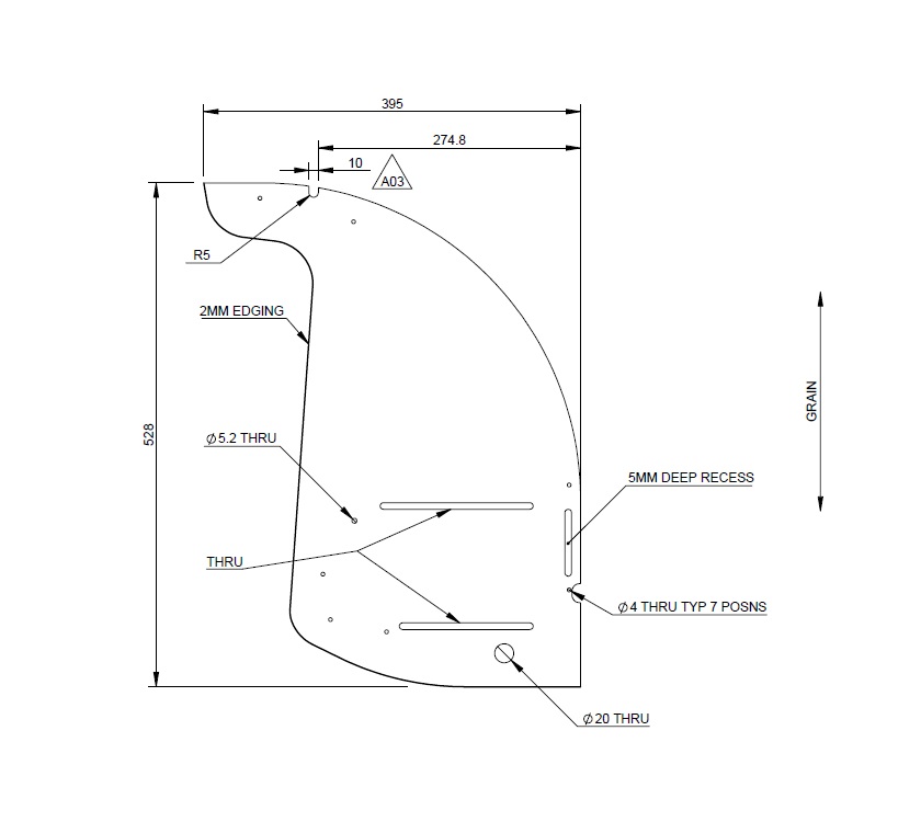 Unicorn III Cabrera Pamplona Rear Locker L/H End