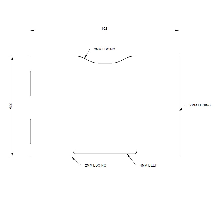 Read more about AH2 79-4T O/S Fixed Bed False Drawer Front product image