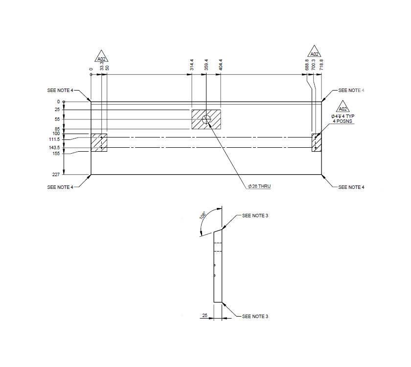 AH2 Kitchen Large Drawer Fascia (Revision A02)