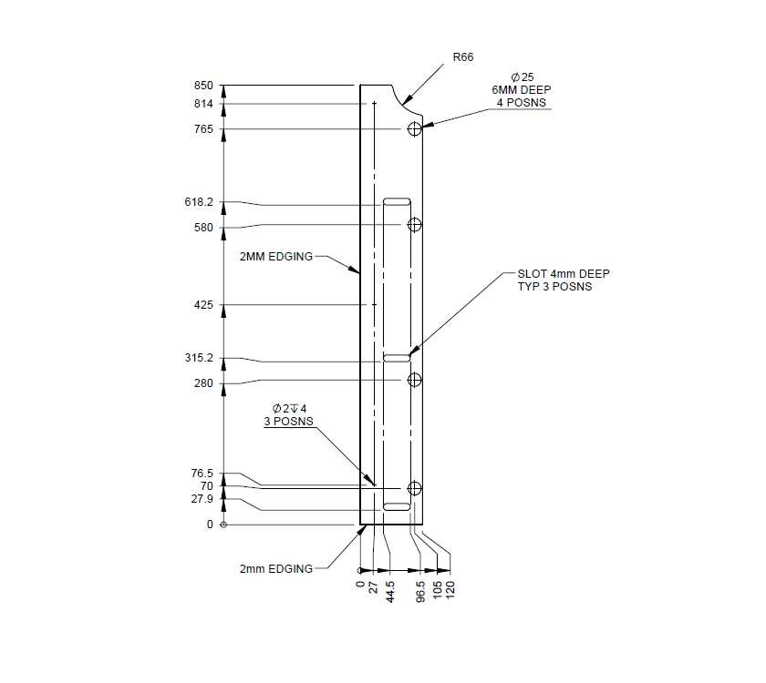 Read more about AH2 68-2 75-2 75-4 TC Cabinet L/H End Panel product image
