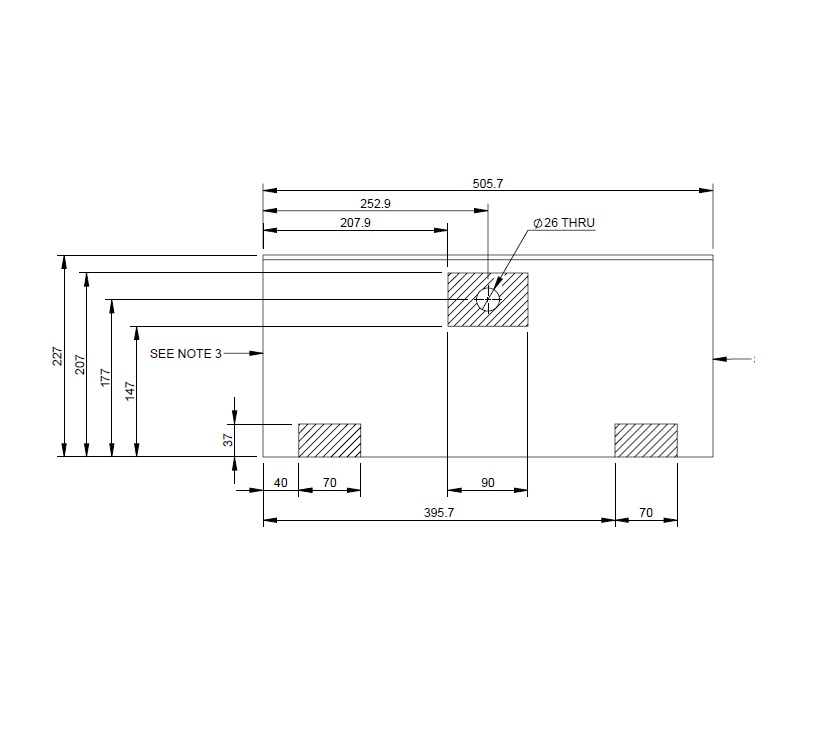 AH2 75-4 Kitchen Fall Below Oven 505x227mm (A02)