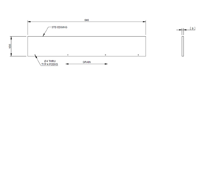 Read more about UN4 Kitchen Large Drawer Back Panel product image