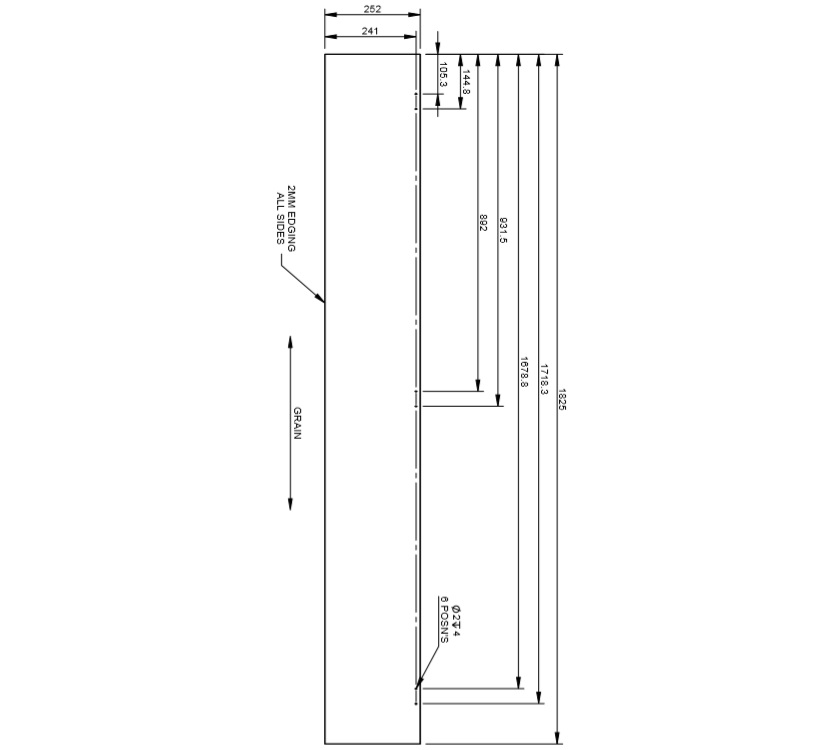 UN4 Valencia R/H Robe Door (Revision A01)