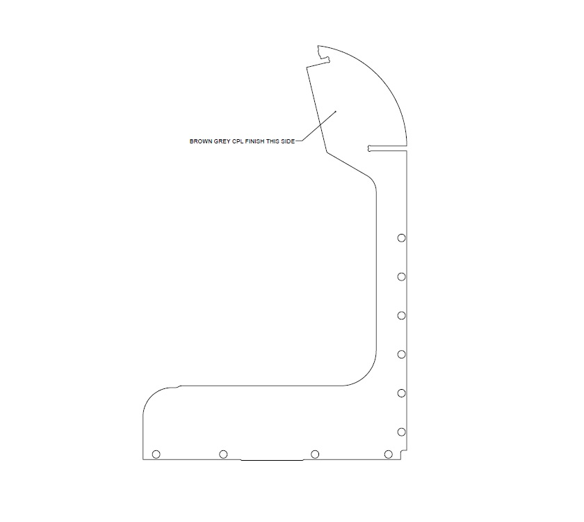 Autograph II 79-4T Fixed Bed Centre Unit R/H Cheek