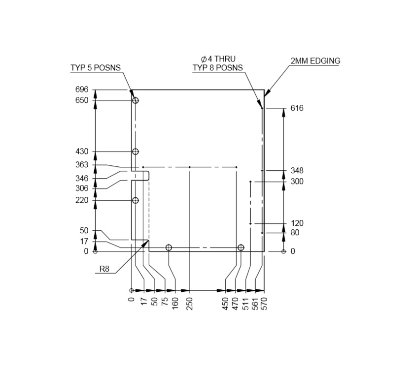 Read more about UN3 Cab Pam O/S Robe Lower Cheek R/H Side product image