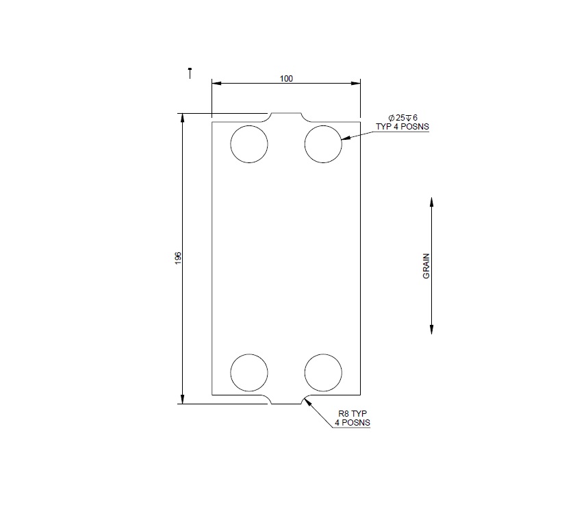 Uni III Cabrera Pamplona Rear Locker Spacer Block
