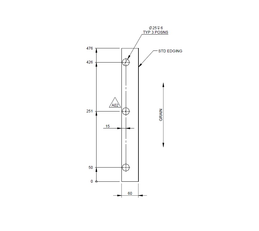 UN3 Cab Pam Rear Robe Face Panel Part E