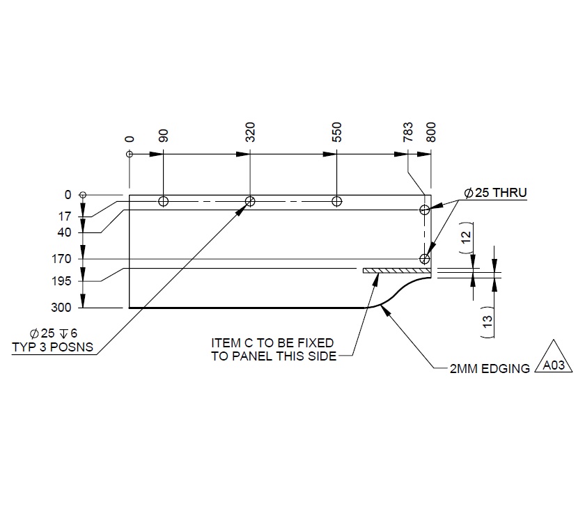 Read more about Uni III Cab Pam Vanity Unit L/H Side Panel product image