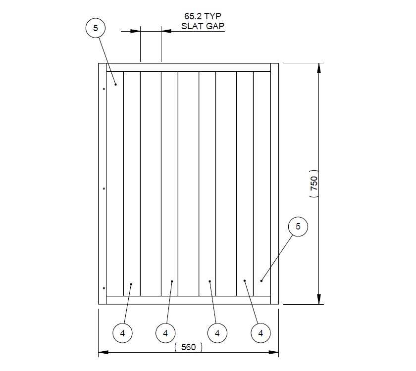 AH2 79-4T N/S Timber Fixed Bed Frame